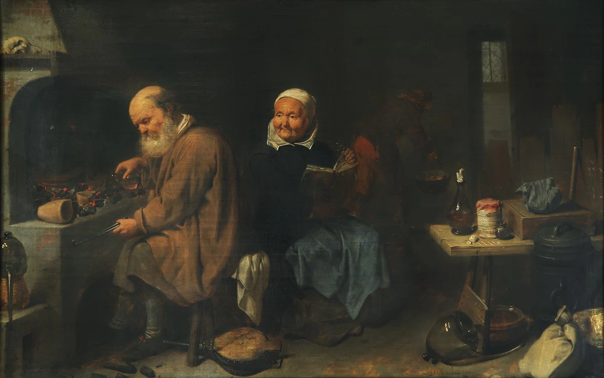 L'alchimista nel suo laboratorio - Museum of Fine Arts, Budapest